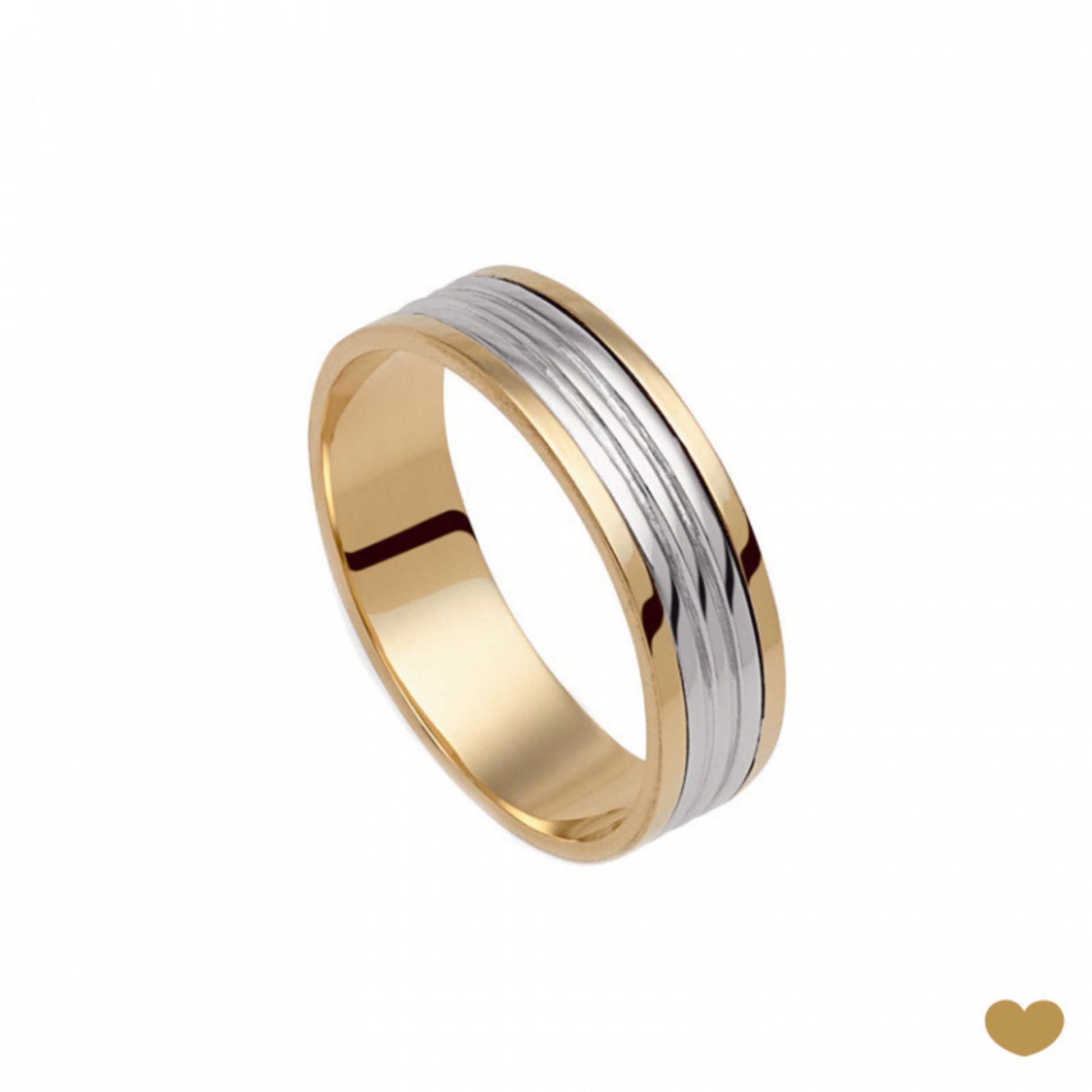 Alianca Passion Gold Bodas Prata - Ourivesaria Catita