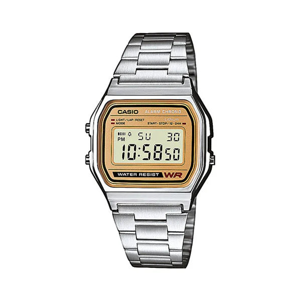 Relógio CASIO Vintage Cinza & Dourado - Ourivesaria Catita