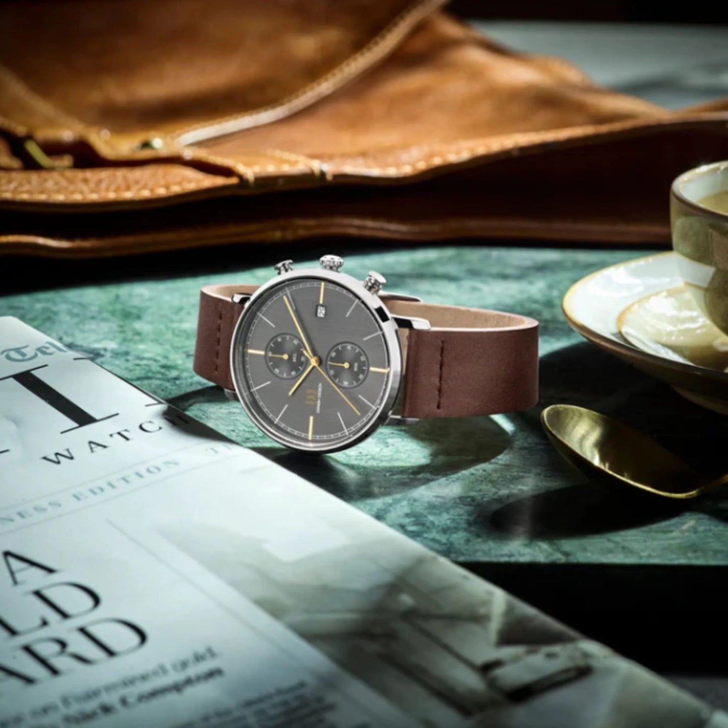 Relógio DANISH DESIGN Koltur Chrono II Grey Gold - Ourivesaria Catita