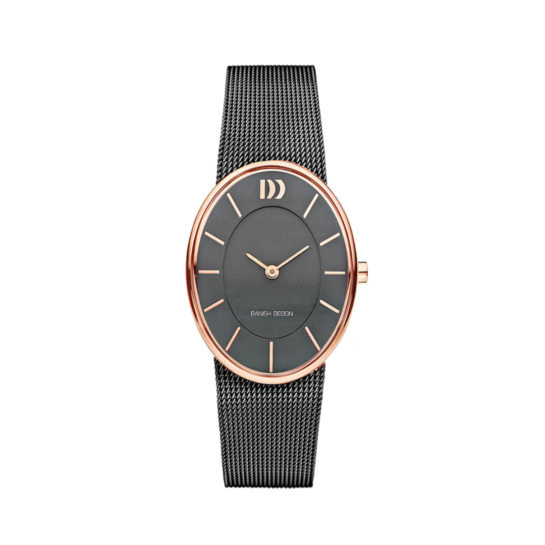 Relógio DANISH DESIGN Romo Oval Rose Gold Grey - Ourivesaria Catita